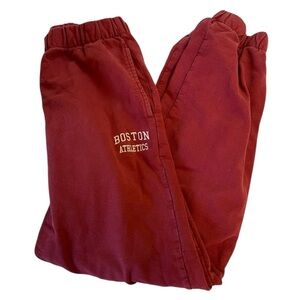 John Galt Brandy Melville Red Boston Athletics Jogger Sweatpants